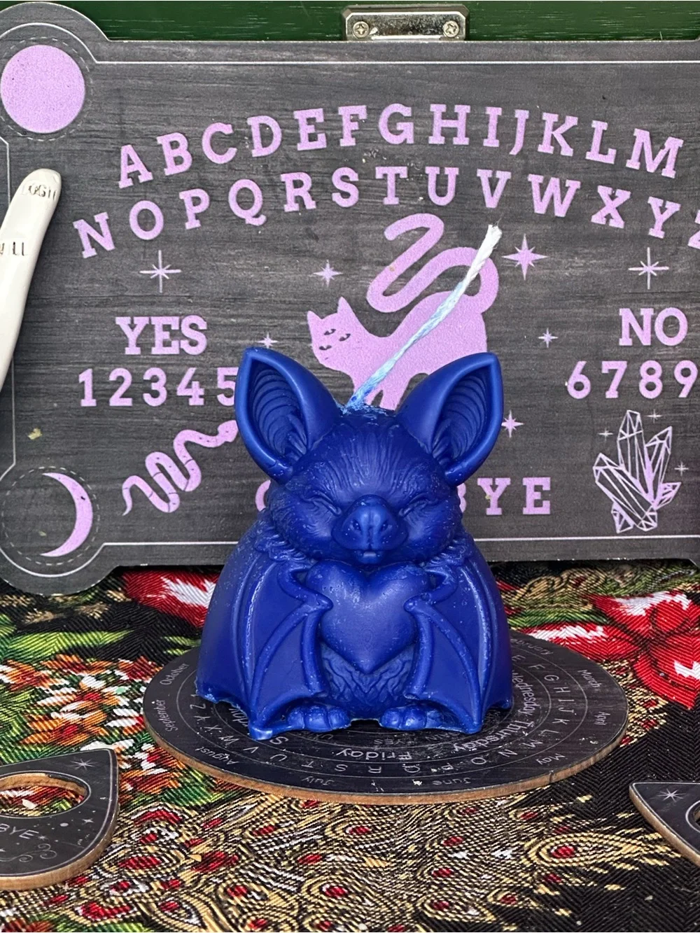 Midnight Heart Bat Candle